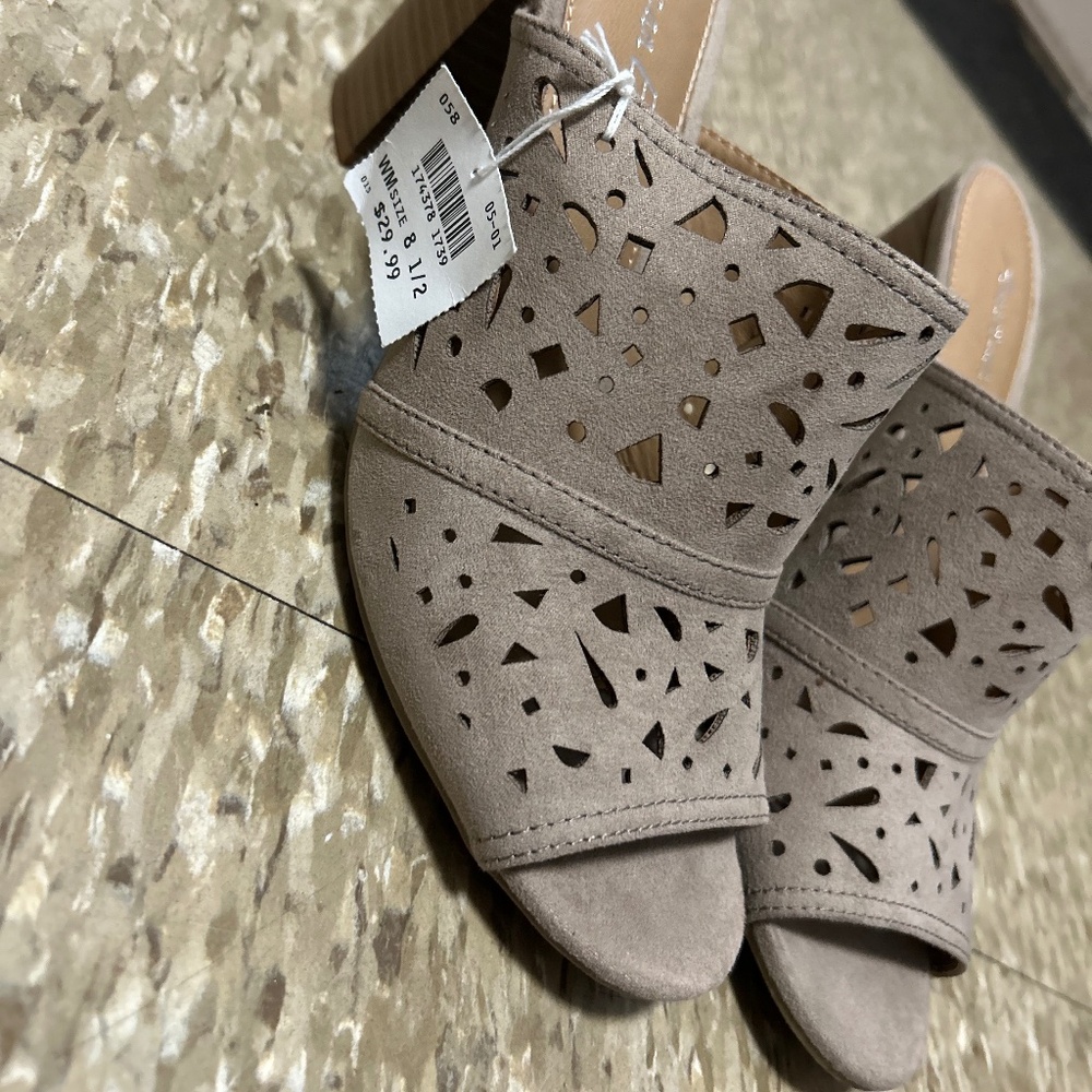 Suede heels